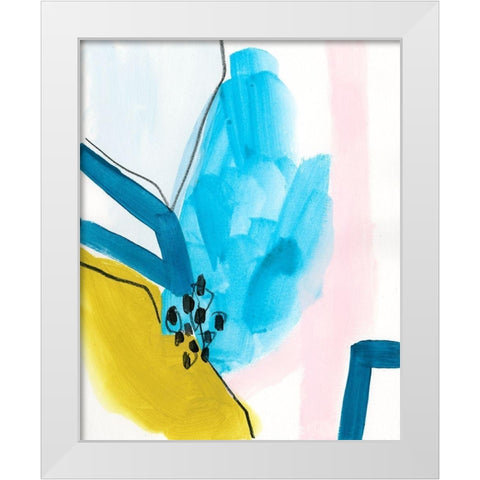 Pattern Mingle IV White Modern Wood Framed Art Print by Vess, June Erica