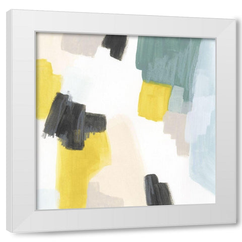 Dapple I White Modern Wood Framed Art Print by Vess, June Erica
