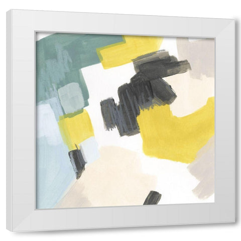 Dapple II White Modern Wood Framed Art Print by Vess, June Erica