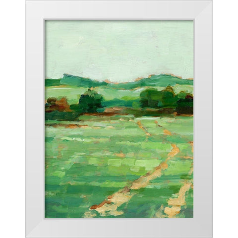 Farm Road I White Modern Wood Framed Art Print by Harper, Ethan
