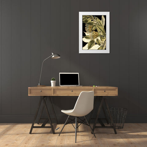 Tranquil Tropical Leaves VI White Modern Wood Framed Art Print by Vision Studio