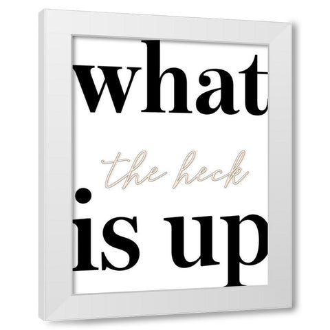 Whats Up II White Modern Wood Framed Art Print by Hambly, Anna