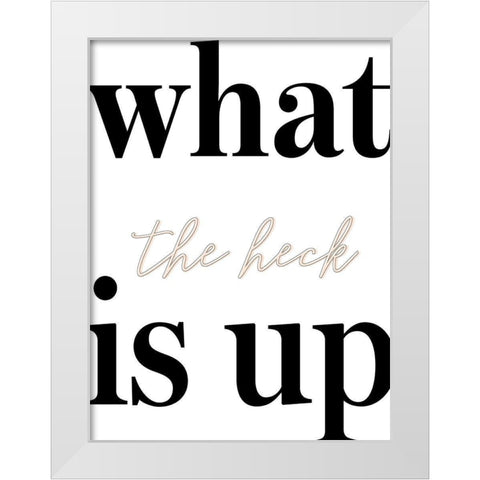 Whats Up II White Modern Wood Framed Art Print by Hambly, Anna