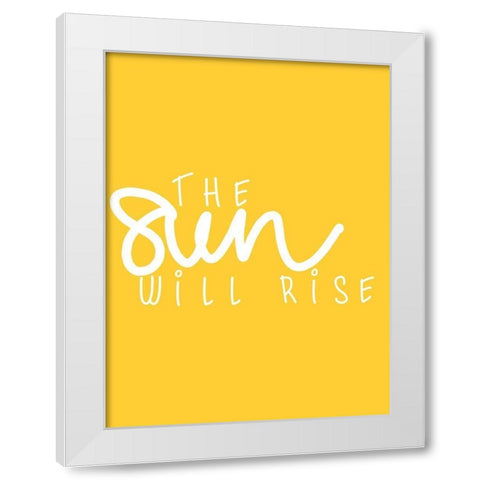 Sun I White Modern Wood Framed Art Print by Hambly, Anna