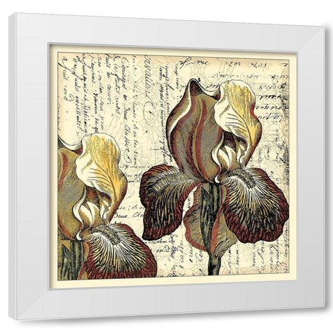 Vintage Composition III White Modern Wood Framed Art Print by Vision Studio