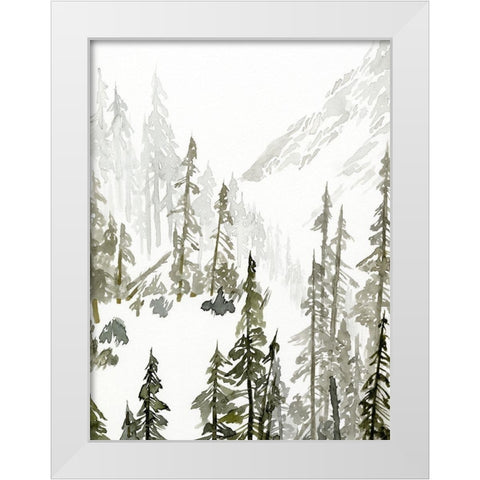 Continental Divide II White Modern Wood Framed Art Print by Green, Jacob