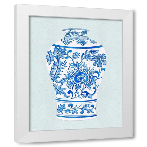 Qing Vase II White Modern Wood Framed Art Print by Wang, Melissa