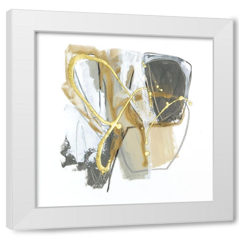 Metallurgy I White Modern Wood Framed Art Print by Vess, June Erica