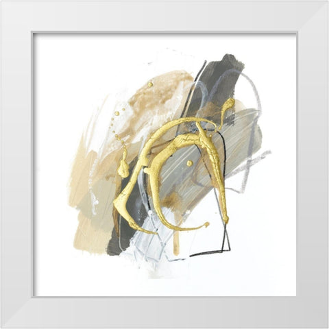 Metallurgy II White Modern Wood Framed Art Print by Vess, June Erica
