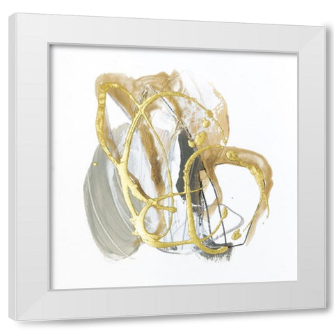 Metallurgy IV White Modern Wood Framed Art Print by Vess, June Erica