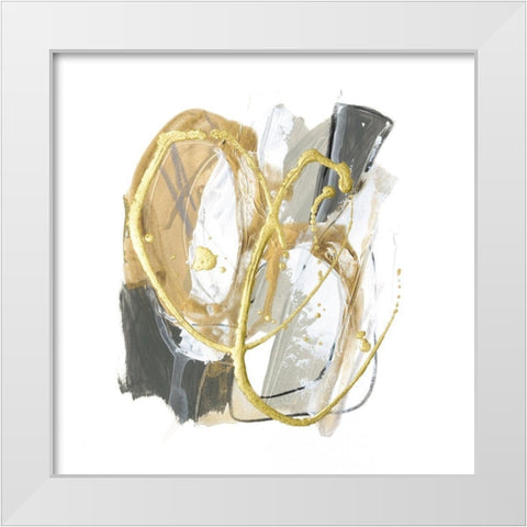 Metallurgy VIII White Modern Wood Framed Art Print by Vess, June Erica