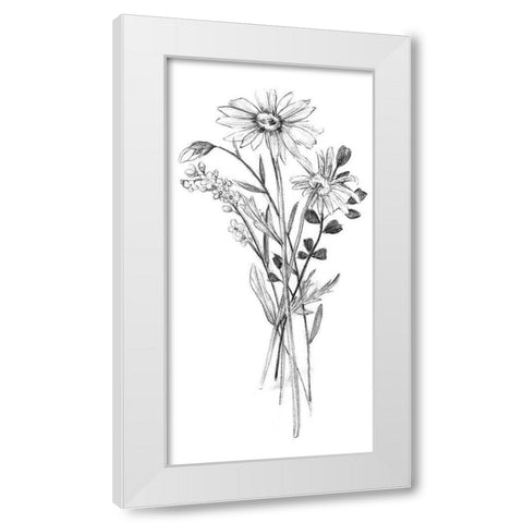 Hiding I White Modern Wood Framed Art Print by Wang, Melissa