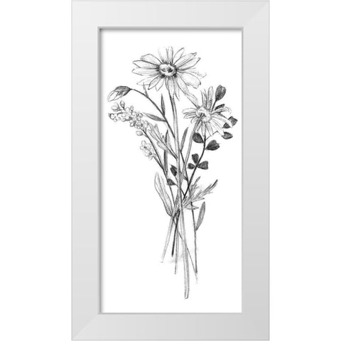 Hiding I White Modern Wood Framed Art Print by Wang, Melissa