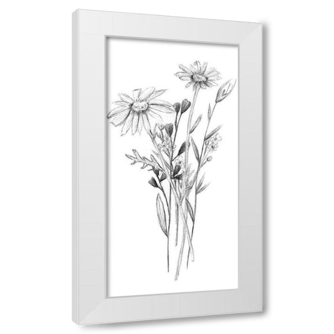 Hiding II White Modern Wood Framed Art Print by Wang, Melissa