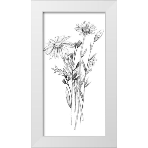 Hiding II White Modern Wood Framed Art Print by Wang, Melissa