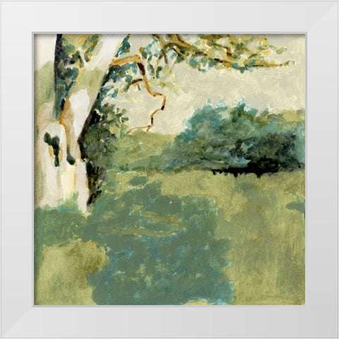 Sun Patch I White Modern Wood Framed Art Print by Barnes, Victoria