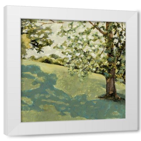 Sun Patch II White Modern Wood Framed Art Print by Barnes, Victoria