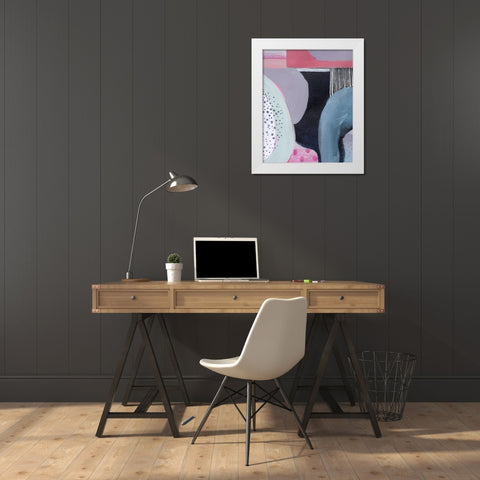 Gigabyte I White Modern Wood Framed Art Print by Popp, Grace