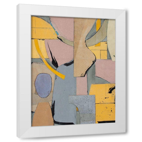 Jetsam White Modern Wood Framed Art Print by Delamater, Rob