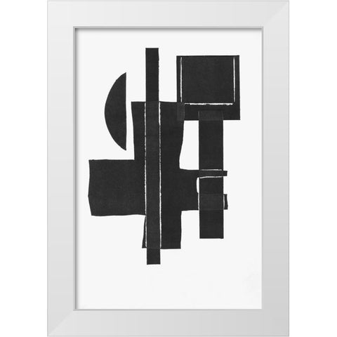 Gizmo I White Modern Wood Framed Art Print by Delamater, Rod