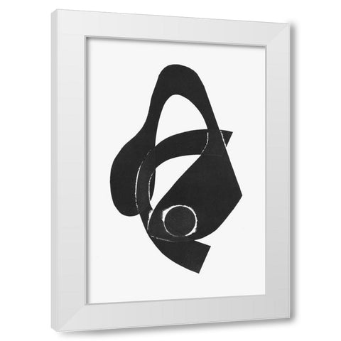 Gizmo II White Modern Wood Framed Art Print by Delamater, Rod