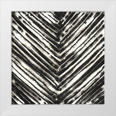 Slats I White Modern Wood Framed Art Print by Guthrie, Jenna