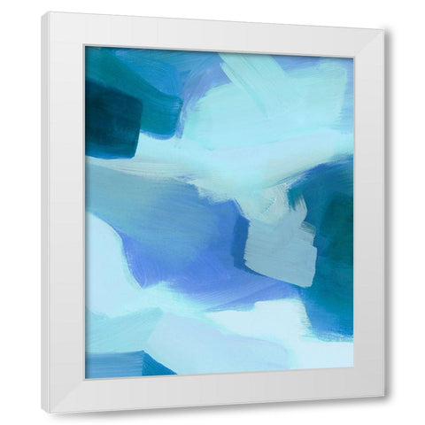 Lapis Pools I White Modern Wood Framed Art Print by Popp, Grace