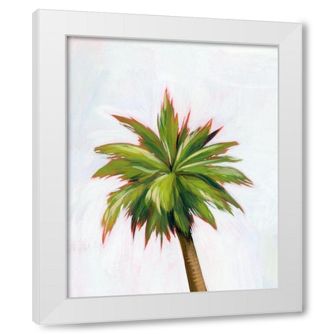 Palm Glow I White Modern Wood Framed Art Print by Popp, Grace
