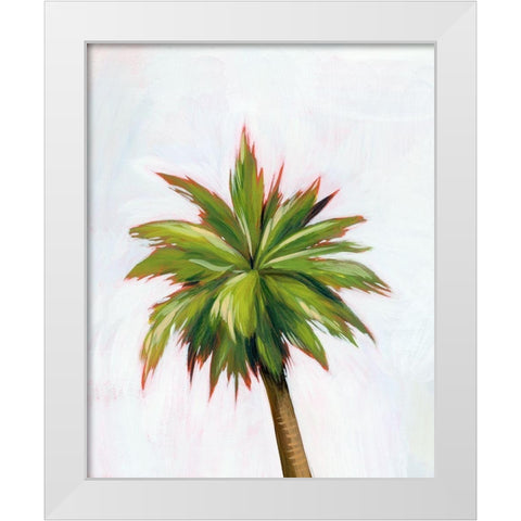 Palm Glow I White Modern Wood Framed Art Print by Popp, Grace