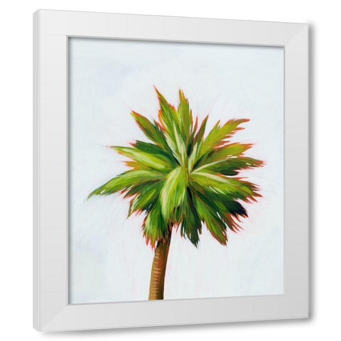 Palm Glow II White Modern Wood Framed Art Print by Popp, Grace