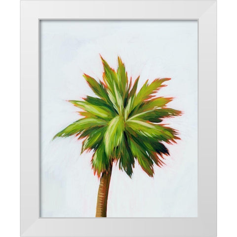 Palm Glow II White Modern Wood Framed Art Print by Popp, Grace