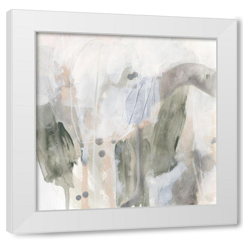 Fissure III White Modern Wood Framed Art Print by Vess, June Erica