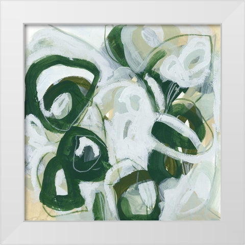 Moss Reaction II White Modern Wood Framed Art Print by Vess, June Erica