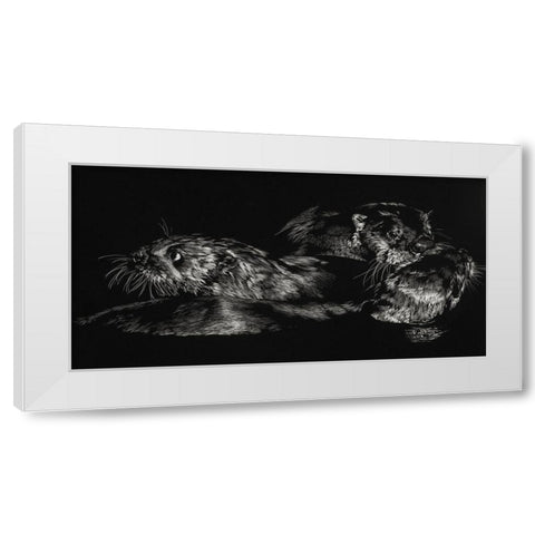 Fluid Dynamics White Modern Wood Framed Art Print by Chapman, Julie T.