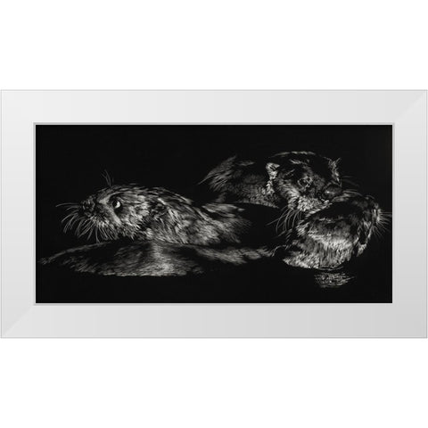 Fluid Dynamics White Modern Wood Framed Art Print by Chapman, Julie T.