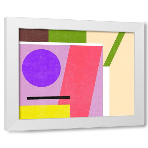 Color Composition I White Modern Wood Framed Art Print by Wang, Melissa