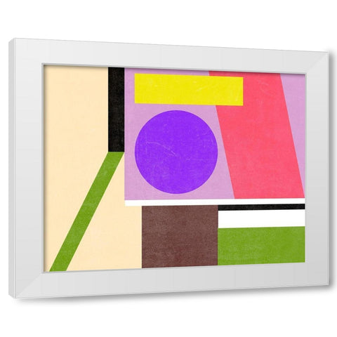 Color Composition II White Modern Wood Framed Art Print by Wang, Melissa
