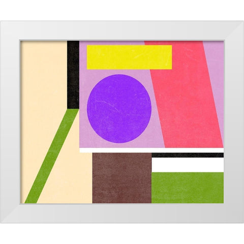 Color Composition II White Modern Wood Framed Art Print by Wang, Melissa