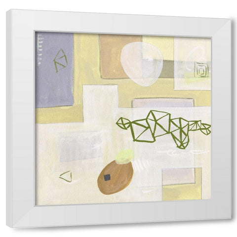 Exit Space V White Modern Wood Framed Art Print by Wang, Melissa