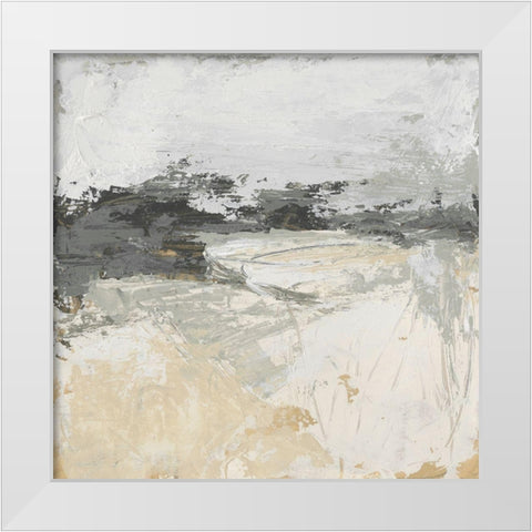 Wheatfield I White Modern Wood Framed Art Print by Vess, June Erica