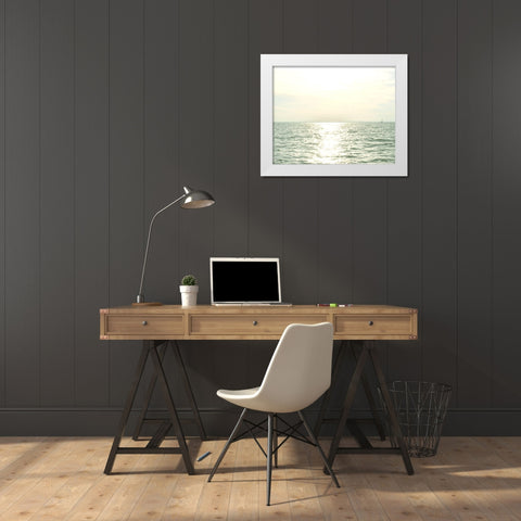 Uncharted II White Modern Wood Framed Art Print by Chandler, Sharon