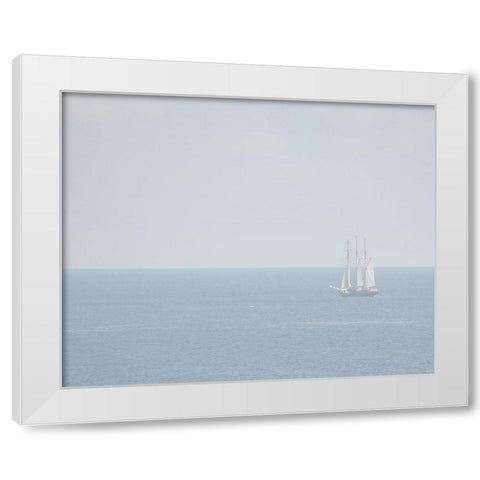 Uncharted IV White Modern Wood Framed Art Print by Chandler, Sharon
