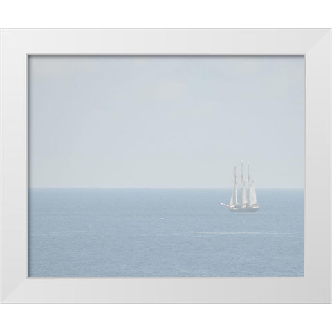 Uncharted IV White Modern Wood Framed Art Print by Chandler, Sharon