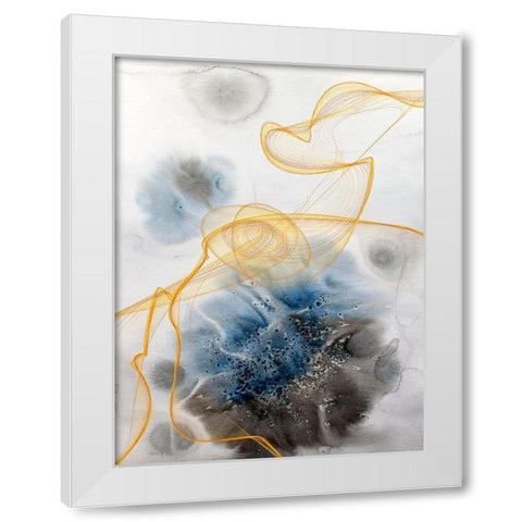 Coastal Watercolor Abstract III White Modern Wood Framed Art Print by Orlov, Irena