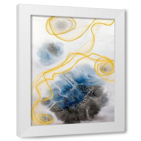 Coastal Watercolor Abstract IV White Modern Wood Framed Art Print by Orlov, Irena