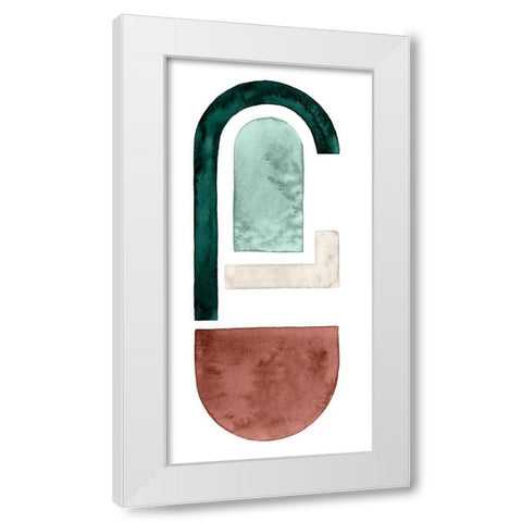 Strata Shift I White Modern Wood Framed Art Print by Popp, Grace