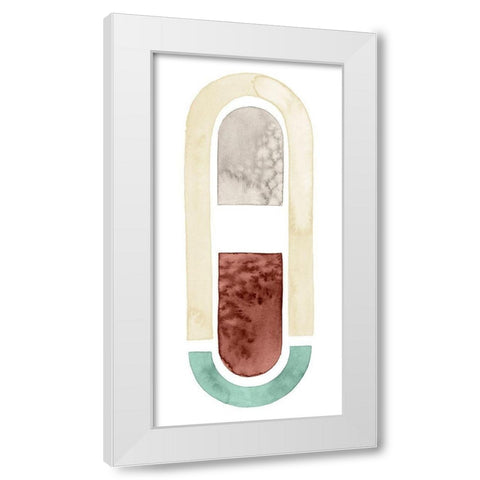 Strata Shift III White Modern Wood Framed Art Print by Popp, Grace