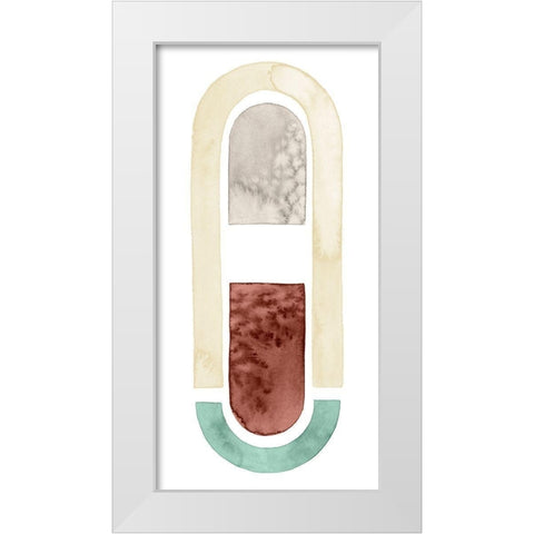 Strata Shift III White Modern Wood Framed Art Print by Popp, Grace