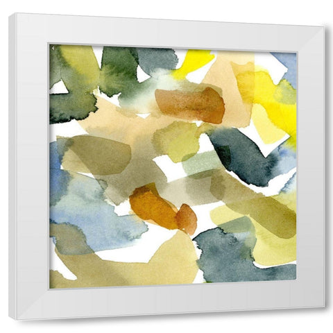 Watercolor Palette I White Modern Wood Framed Art Print by Caroline, Emma