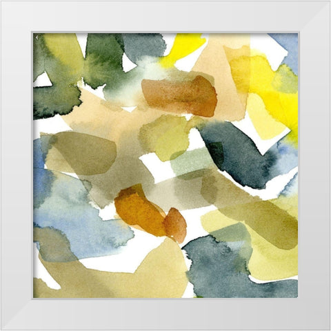 Watercolor Palette I White Modern Wood Framed Art Print by Caroline, Emma